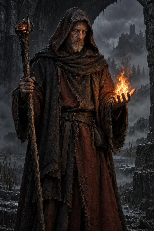 Pyromancer illustrative class portrait